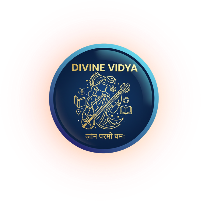 Students learning with Divine Vidya